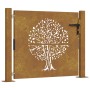 Corten steel garden gate tree design 105x105 cm by vidaXL, garden gates - Ref: Foro24-153215, Price: 178,29 €, Discount: %