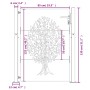 Puerta de jardín acero corten diseño árbol 105x130 cm de vidaXL, Puertas de jardín - Ref: Foro24-153216, Precio: 210,37 €, De...