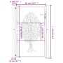 Puerta de jardín acero corten diseño árbol 105x155 cm de vidaXL, Puertas de jardín - Ref: Foro24-153163, Precio: 241,64 €, De...