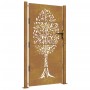 Puerta de jardín acero corten diseño árbol 105x205 cm de vidaXL, Puertas de jardín - Ref: Foro24-153219, Precio: 351,17 €, De...