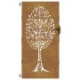 Puerta de jardín acero corten diseño árbol 85x200 cm de vidaXL, Puertas de jardín - Ref: Foro24-153213, Precio: 219,34 €, Des...