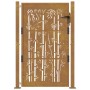 Puerta de jardín acero corten diseño bambú 105x130 cm de vidaXL, Puertas de jardín - Ref: Foro24-153186, Precio: 247,60 €, De...