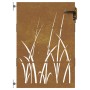 Puerta de jardín acero corten diseño hierba 85x150 cm de vidaXL, Puertas de jardín - Ref: Foro24-153223, Precio: 183,92 €, De...