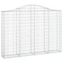 Cesta gaviones forma arco hierro galvanizado 200x30x140/160 cm de vidaXL, Maceteros y jardineras - Ref: Foro24-153387, Precio...