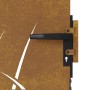 Puerta de jardín acero corten diseño hierba 85x75 cm de vidaXL, Puertas de jardín - Ref: Foro24-153220, Precio: 116,99 €, Des...