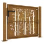 Puerta de jardín acero corten diseño bambú 105x80 cm de vidaXL, Puertas de jardín - Ref: Foro24-153238, Precio: 150,99 €, Des...