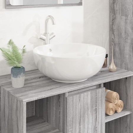 Lavabo redondo cerámica blanco 44x17 cm de vidaXL, Lavabos - Ref: Foro24-153342, Precio: 65,87 €, Descuento: %