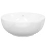 Lavabo redondo cerámica blanco 44x17 cm de vidaXL, Lavabos - Ref: Foro24-153342, Precio: 65,87 €, Descuento: %