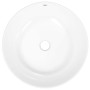 Lavabo redondo cerámica blanco 44x17 cm de vidaXL, Lavabos - Ref: Foro24-153342, Precio: 65,87 €, Descuento: %