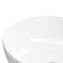 Lavabo redondo cerámica blanco 44x17 cm de vidaXL, Lavabos - Ref: Foro24-153342, Precio: 65,87 €, Descuento: %