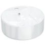 Lavabo redondo de cerámica blanco 40x14,5 cm de vidaXL, Lavabos - Ref: Foro24-153339, Precio: 61,99 €, Descuento: %