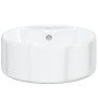 Lavabo redondo de cerámica blanco 40x14,5 cm de vidaXL, Lavabos - Ref: Foro24-153339, Precio: 61,99 €, Descuento: %