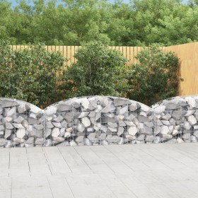 Galvanized iron arch-shaped gabion basket 200x50x60/80 cm by vidaXL, Pots and planters - Ref: Foro24-153473, Price: 50,99 €, ...