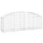 Galvanized iron arch-shaped gabion basket 200x50x60/80 cm by vidaXL, Pots and planters - Ref: Foro24-153473, Price: 50,61 €, ...