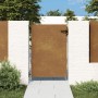 Puerta de jardín acero corten 85x150 cm de vidaXL, Puertas de jardín - Ref: Foro24-153259, Precio: 198,60 €, Descuento: %