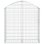 Gabione Korbbogenform aus verzinktem Eisen 100x30x100/120 cm von vidaXL, Töpfe und Pflanzgefäße - Ref: Foro24-153425, Preis: ...