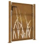 Puerta de jardín acero corten diseño hierba 105x155 cm de vidaXL, Puertas de jardín - Ref: Foro24-153229, Precio: 239,65 €, D...