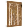 Puerta de jardín acero corten diseño bambú 85x150 cm de vidaXL, Puertas de jardín - Ref: Foro24-153235, Precio: 195,66 €, Des...