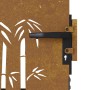 Puerta de jardín acero corten diseño bambú 85x150 cm de vidaXL, Puertas de jardín - Ref: Foro24-153235, Precio: 195,66 €, Des...