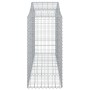 Galvanized iron arch-shaped gabions basket 200x50x120/140 cm by vidaXL, Pots and planters - Ref: Foro24-153396, Price: 72,08 ...