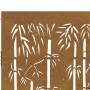 Puerta de jardín acero corten diseño bambú 105x205 cm de vidaXL, Puertas de jardín - Ref: Foro24-153243, Precio: 344,80 €, De...