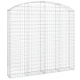 Cesta gaviones forma arco hierro galvanizado 200x30x180/200 cm de vidaXL, Maceteros y jardineras - Ref: Foro24-153469, Precio...