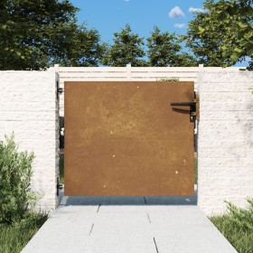 Puerta de jardín acero corten 85x75 cm de vidaXL, Puertas de jardín - Ref: Foro24-153256, Precio: 103,99 €, Descuento: %