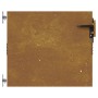 Puerta de jardín acero corten 85x75 cm de vidaXL, Puertas de jardín - Ref: Foro24-153256, Precio: 103,19 €, Descuento: %