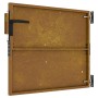 Puerta de jardín acero corten 85x75 cm de vidaXL, Puertas de jardín - Ref: Foro24-153256, Precio: 103,19 €, Descuento: %