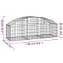 Galvanized iron arch-shaped gabion basket 150x50x40/60 cm by vidaXL, Pots and planters - Ref: Foro24-153452, Price: 34,96 €, ...