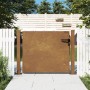 Puerta de jardín acero corten 105x80 cm de vidaXL, Puertas de jardín - Ref: Foro24-153262, Precio: 132,48 €, Descuento: %