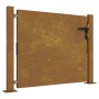 Puerta de jardín acero corten 105x80 cm de vidaXL, Puertas de jardín - Ref: Foro24-153262, Precio: 132,99 €, Descuento: %