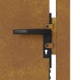 Puerta de jardín acero corten 105x80 cm de vidaXL, Puertas de jardín - Ref: Foro24-153262, Precio: 132,99 €, Descuento: %