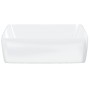 Lavabo rectangular de cerámica blanco 48x37x13 cm de vidaXL, Lavabos - Ref: Foro24-153338, Precio: 56,08 €, Descuento: %