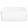 Lavabo rectangular de cerámica blanco 48x37x13 cm de vidaXL, Lavabos - Ref: Foro24-153338, Precio: 56,08 €, Descuento: %