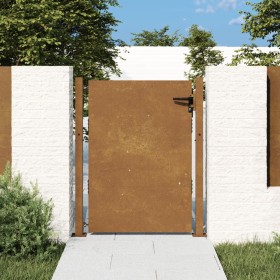 Puerta de jardín acero corten 105x155 cm de vidaXL, Puertas de jardín - Ref: Foro24-153265, Precio: 281,99 €, Descuento: %