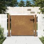 Puerta de jardín acero corten 105x105 cm de vidaXL, Puertas de jardín - Ref: Foro24-153263, Precio: 181,37 €, Descuento: %