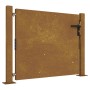 Puerta de jardín acero corten 105x105 cm de vidaXL, Puertas de jardín - Ref: Foro24-153263, Precio: 181,37 €, Descuento: %