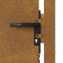 Puerta de jardín acero corten 105x105 cm de vidaXL, Puertas de jardín - Ref: Foro24-153263, Precio: 181,37 €, Descuento: %