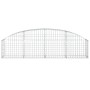 Galvanized iron arch-shaped gabion basket 200x30x40/60 cm by vidaXL, Pots and planters - Ref: Foro24-153462, Price: 51,01 €, ...