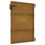 Puerta de jardín acero corten 85x125 cm de vidaXL, Puertas de jardín - Ref: Foro24-153258, Precio: 196,99 €, Descuento: %