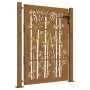 Puerta de jardín acero corten diseño bambú 105x155 cm de vidaXL, Puertas de jardín - Ref: Foro24-153241, Precio: 259,91 €, De...