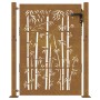 Puerta de jardín acero corten diseño bambú 105x155 cm de vidaXL, Puertas de jardín - Ref: Foro24-153241, Precio: 259,91 €, De...