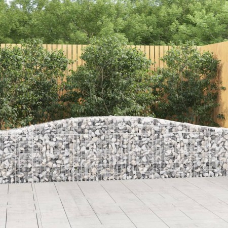 Galvanized iron arch-shaped gabion basket 400x30x60/80 cm by vidaXL, Pots and planters - Ref: Foro24-153403, Price: 79,70 €, ...