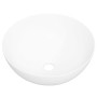 Round white ceramic washbasin 36x15 cm by vidaXL, Sinks - Ref: Foro24-153343, Price: 55,24 €, Discount: %