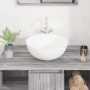 Lavabo redondo de cerámica blanco 36x15 cm de vidaXL, Lavabos - Ref: Foro24-153343, Precio: 55,24 €, Descuento: %