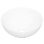 Round white ceramic washbasin 36x15 cm by vidaXL, Sinks - Ref: Foro24-153343, Price: 55,24 €, Discount: %