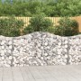 Gabion basket arch shape galvanized iron 200x30x100/120 cm by vidaXL, Pots and planters - Ref: Foro24-153385, Price: 58,99 €,...