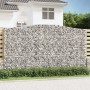 Gabion basket arch shape galvanized iron 400x30x220/240 cm by vidaXL, Pots and planters - Ref: Foro24-153411, Price: 185,64 €...