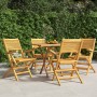 Folding garden chairs 4 pcs solid teak wood 55x62x90 cm by vidaXL, Garden chairs - Ref: Foro24-3155067, Price: 273,24 €, Disc...